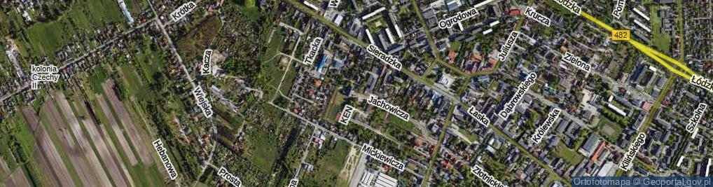 Zdjęcie satelitarne Komisji Edukacji Narodowej ul.